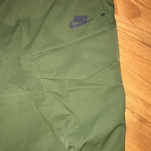 NWT $120 Nike cargo jogger casual pants w/pockets army green size L 36 regular - Picture 3 of 11